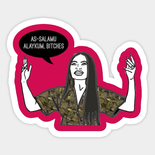 As-Salamu Alaykum Sticker by Katsillustration